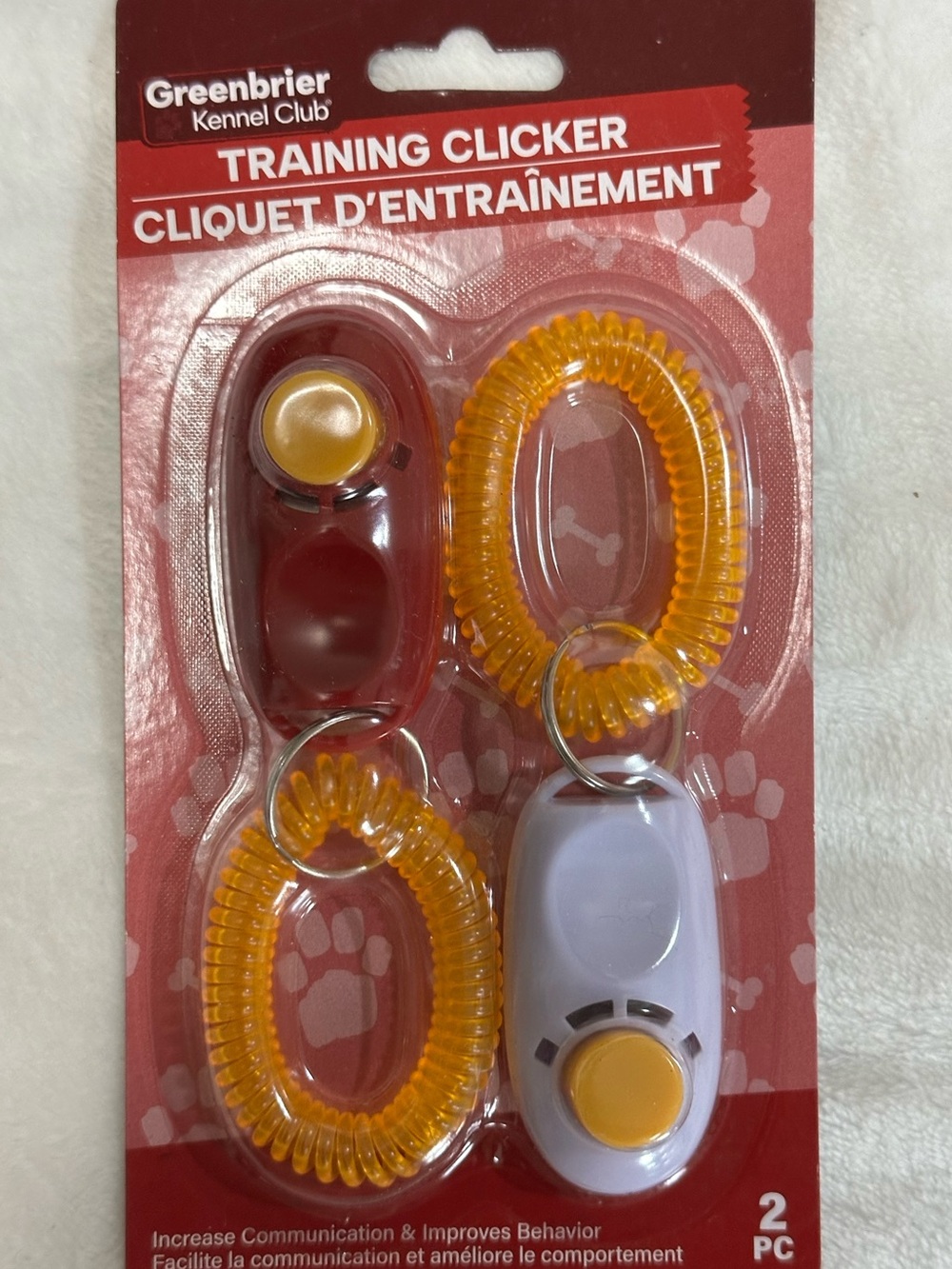 Puppy Obedience Training Clickers with Wrist Coils - 2 Pack